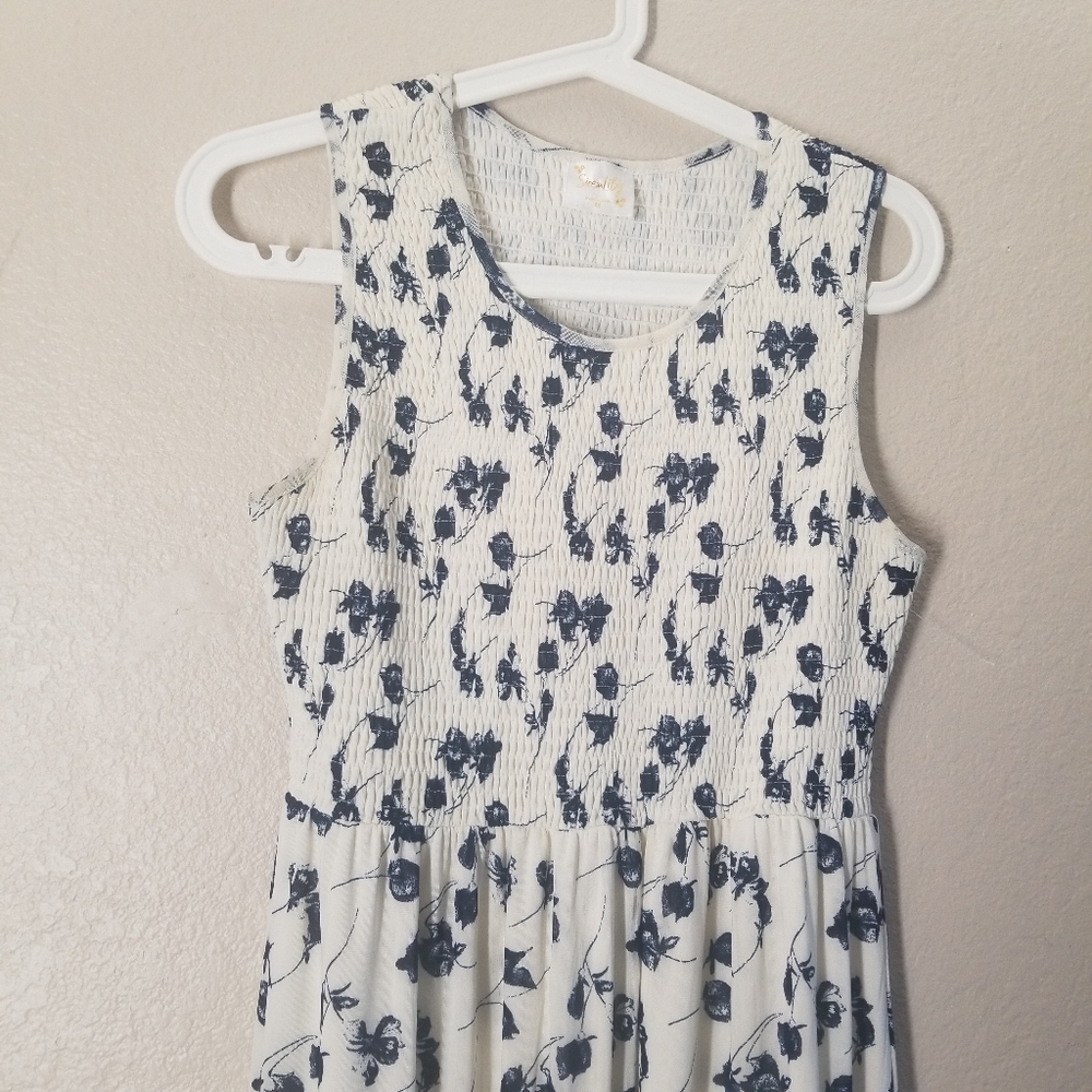 White floral dress